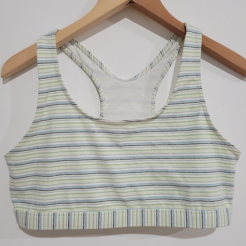 Champion striped cotton sports bra size 2x